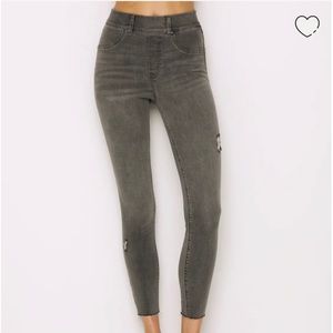 Distressed SPANX skinny denim leggings